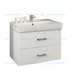 Тумба Акватон Америна 80 и Умывальник Тигода 80, белая - фото, отзывы, цена