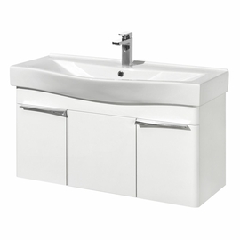 Тумба Акватон Беверли 100 и раковина Беверли 100, белый глянец - фото, отзывы, цена