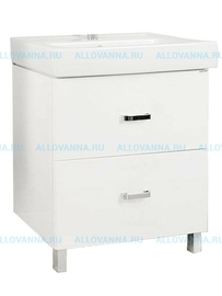 Тумба Акватон Америна 80 Н и Умывальник Тигода 80, белая - фото, отзывы, цена