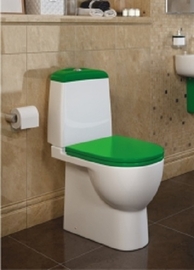 Унитаз-компакт Sanita Luxe Best Color Green с микролифтом - фото, отзывы, цена