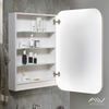 Зеркальный шкаф Alavann Vanda Lux 60 белый - фото, отзывы, цена