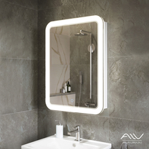 Зеркальный шкаф Alavann Vanda Lux 60 белый - фото, отзывы, цена