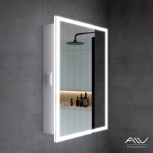 Зеркальный шкаф Alavann Rita 60 белый - фото, отзывы, цена