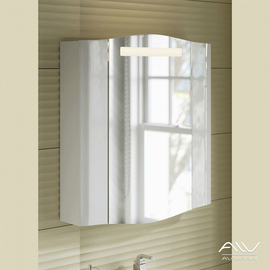 Зеркальный шкаф Alavann Silvia 70 белый - фото, отзывы, цена