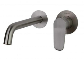 Смеситель для раковины Ramon Soler настенный с длинным изливом встраиваемый никель Alexia 362103NC - фото, отзывы, цена