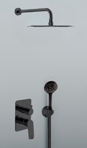 Смеситель встраиваемый Ramon Soler для душа с душевым комплектом NEW FLY K5715021NM черный с 2 выходами - фото, отзывы, цена