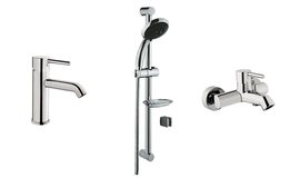 Комплект смесителей и душевая штанга Vitra Minimax S, A49153EXP - фото, отзывы, цена