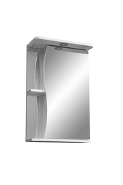 Зеркальный шкаф Stella Polar Верея 50/С, правый, белый - фото, отзывы, цена