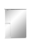 Зеркальный шкаф Stella Polar Винчи 50/С, правый, белый - фото, отзывы, цена