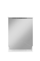 Зеркальный шкаф Stella Polar Лиана 50/С, правый, белый - фото, отзывы, цена
