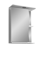 Зеркальный шкаф Stella Polar Верея 55/С, левый, белый - фото, отзывы, цена