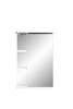 Зеркальный шкаф Stella Polar Нелея 55/С, правый, белый - фото, отзывы, цена
