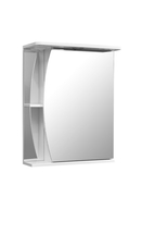 Зеркальный шкаф Stella Polar Лана 55/С, правый, белый - фото, отзывы, цена