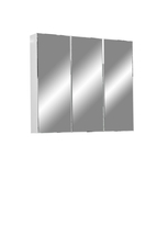 Зеркальный шкаф Stella Polar Парма 75, 3 дв., белый - фото, отзывы, цена