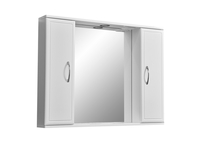 Зеркальный шкаф Stella Polar Концепт 90/С, белый - фото, отзывы, цена