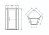 Шкаф подвесной угловой Stella Polar Концепт 30 универсальный - фото, отзывы, цена