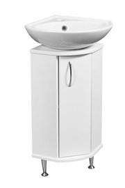 Тумба угловая Stella Polar Концепт 30 с раковиной Sanita Веер 30 - фото, отзывы, цена