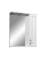Зеркальный шкаф Stella Polar Кармела 65/С, ольха белая/белый - фото, отзывы, цена