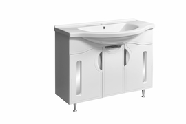 Тумба Stella Polar Сильва 100 с раковиной Santek Эльбрус 100 - фото, отзывы, цена
