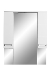 Зеркальный шкаф Stella Polar Фиора 80/С, белый - фото, отзывы, цена