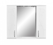 Зеркальный шкаф Stella Polar Фантазия 80/С, белый - фото, отзывы, цена
