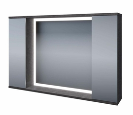 Зеркальный шкаф Stella Polar LED Дэрри 100, бетон / цемент, SP-00001039 - фото, отзывы, цена