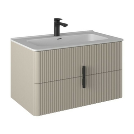 Тумба Briz Арно 80 см с раковиной Prato Mat 80, бежевая матовая - фото, отзывы, цена