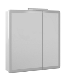 Зеркальный шкаф Briz Эстель 80 см, белый глянец - фото, отзывы, цена