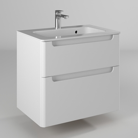 Тумба Briz Эстель 100 см с раковиной Prato bathlife 100, белый глянец - фото, отзывы, цена