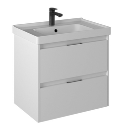 Тумба Briz Вена 70 см с раковиной Dreja Грэйс 70, белый глянец - фото, отзывы, цена