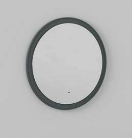 Зеркало Briz Прато 80, LED-подсветка, подогрев, сенсорное управление, темно-серое матовое - фото, отзывы, цена