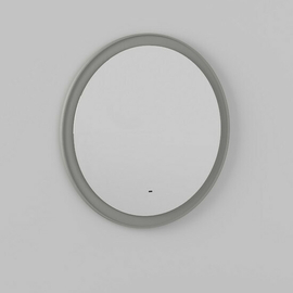 Зеркало Briz Прато 80, LED-подсветка, подогрев, сенсорное управление, светло-серое матовое - фото, отзывы, цена