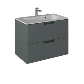 Тумба Briz Прато Грэй 80 см с раковиной Prato bathlife 80, темно-серая матовая - фото, отзывы, цена