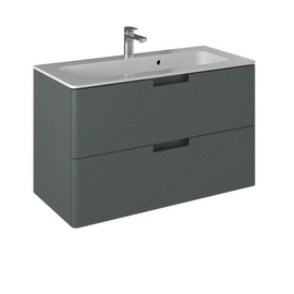Тумба Briz Прато Грэй 100 см с раковиной Prato bathlife 100, темно-серая матовая - фото, отзывы, цена