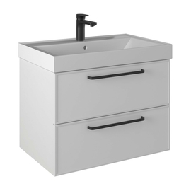 Тумба Briz Кватро 70 см с раковиной Kirovit Грэмми 70, белая матовая - фото, отзывы, цена