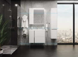 Комплект мебели Акватон Стоун 80, белый - фото, отзывы, цена