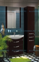 Комплект мебели Акватон Ария 65 Н, темно-коричневый - фото, отзывы, цена