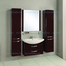 Комплект мебели Акватон Ария 80 М, темно-коричневый - фото, отзывы, цена