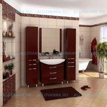Комплект мебели Акватон Ария 80 Н, темно-коричневый - фото, отзывы, цена