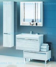 Комплект мебели Акватон Капри 80, Бетон пайн - фото, отзывы, цена