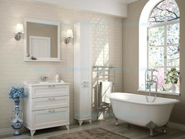 Комплект мебели Акватон Леон 80 Н, Дуб белый - фото, отзывы, цена