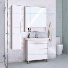 Комплект мебели Акватон Рико 80, Белый/Ясень фабрик - фото, отзывы, цена