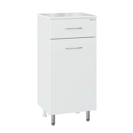 Тумба Onika Каприз 30 напольная, с бельевой корзиной, белая - фото, отзывы, цена