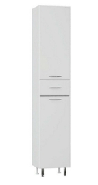 Пенал Onika Модерн 36 напольный, с бельевой корзиной, левый, белый - фото, отзывы, цена