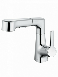 Смеситель для раковины Wonzon & Woghand с выдвижным изливом, хром, WW-121B108-CR - фото, отзывы, цена