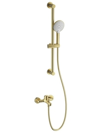 Смеситель для ванны с душевым гарнитуром Wonzon & Woghand, брашированное золото, WW-4560-BG - фото, отзывы, цена