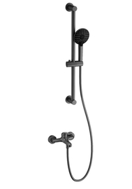 Смеситель для ванны с душевым гарнитуром Wonzon & Woghand, темный графит, WW-4560-BGG - фото, отзывы, цена