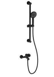 Смеситель для ванны с душевым гарнитуром Wonzon & Woghand, черный матовый, WW-4560-MB - фото, отзывы, цена