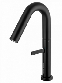 Смеситель для раковины высокий Wonzon & Woghand, черный матовый, WW-6068-MB - фото, отзывы, цена