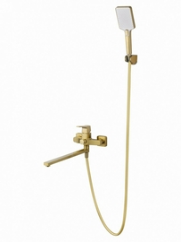 Смеситель для ванны Wonzon & Woghand Flex, брашированное золото, WW-639906-BG - фото, отзывы, цена